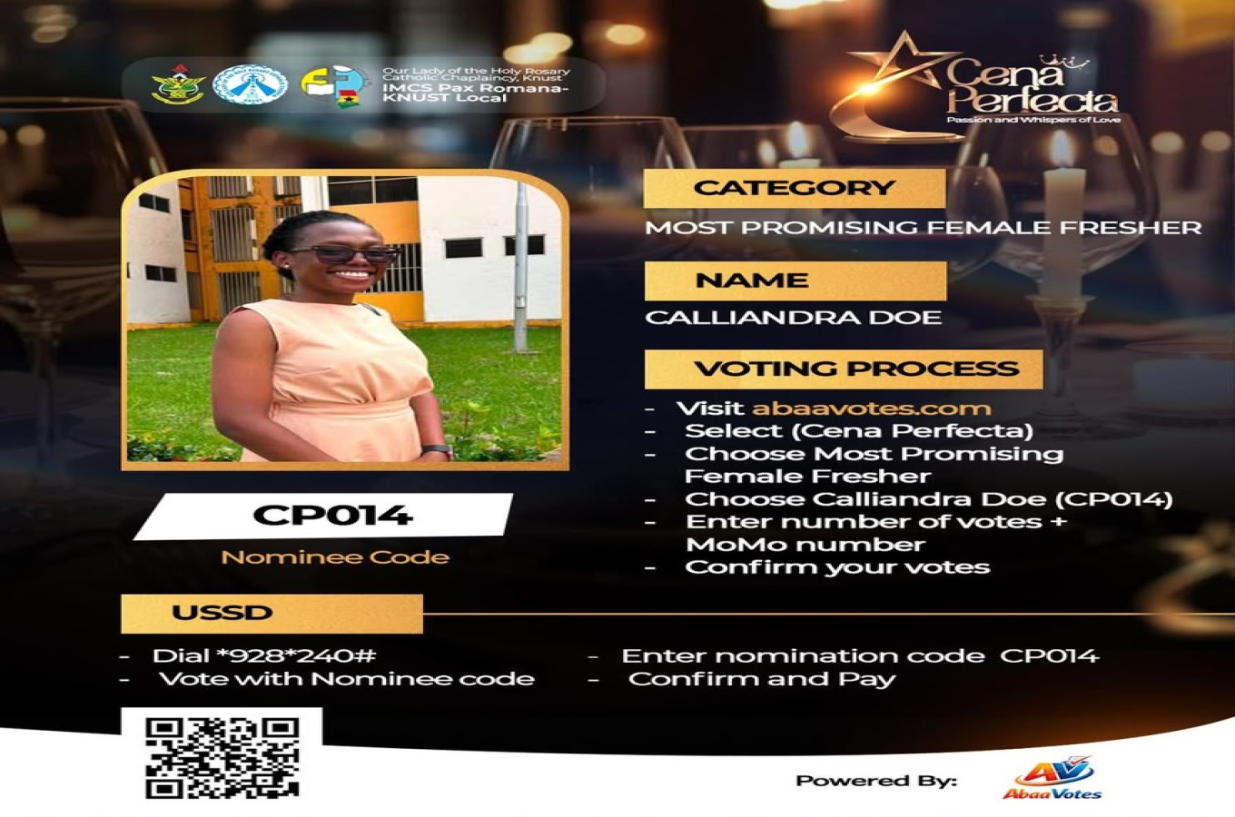 Most Promising Female Fresher Award